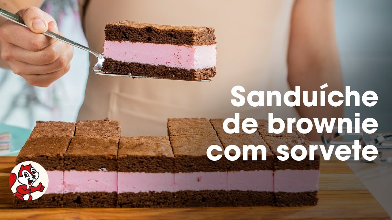 Sanduíche de BROWNIE com SORVETE - Receitas Zaffari