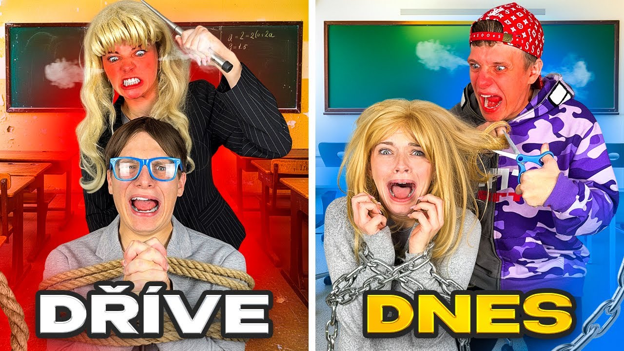 ŠKOLA DŘÍVE VS DNES!