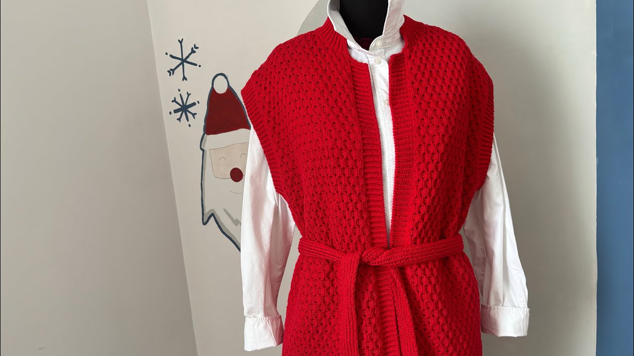 38-40 beden Harika bir yelek olsun isteyenlere #knitting #crochet #örgü #yelek #handmade 