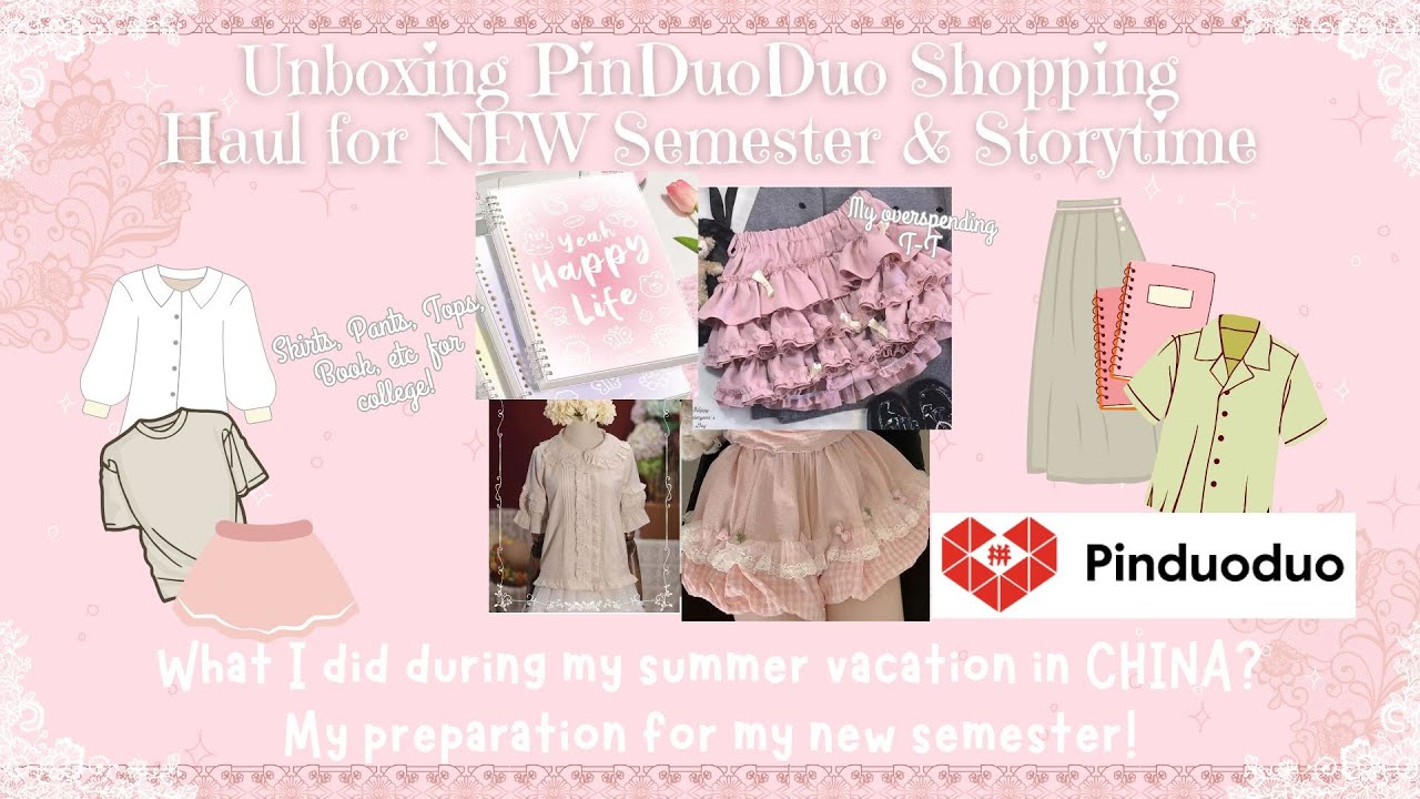 CHINESE [PinDuoDuo] Online Shopping Haul Unboxing + Storytime in CHINA!