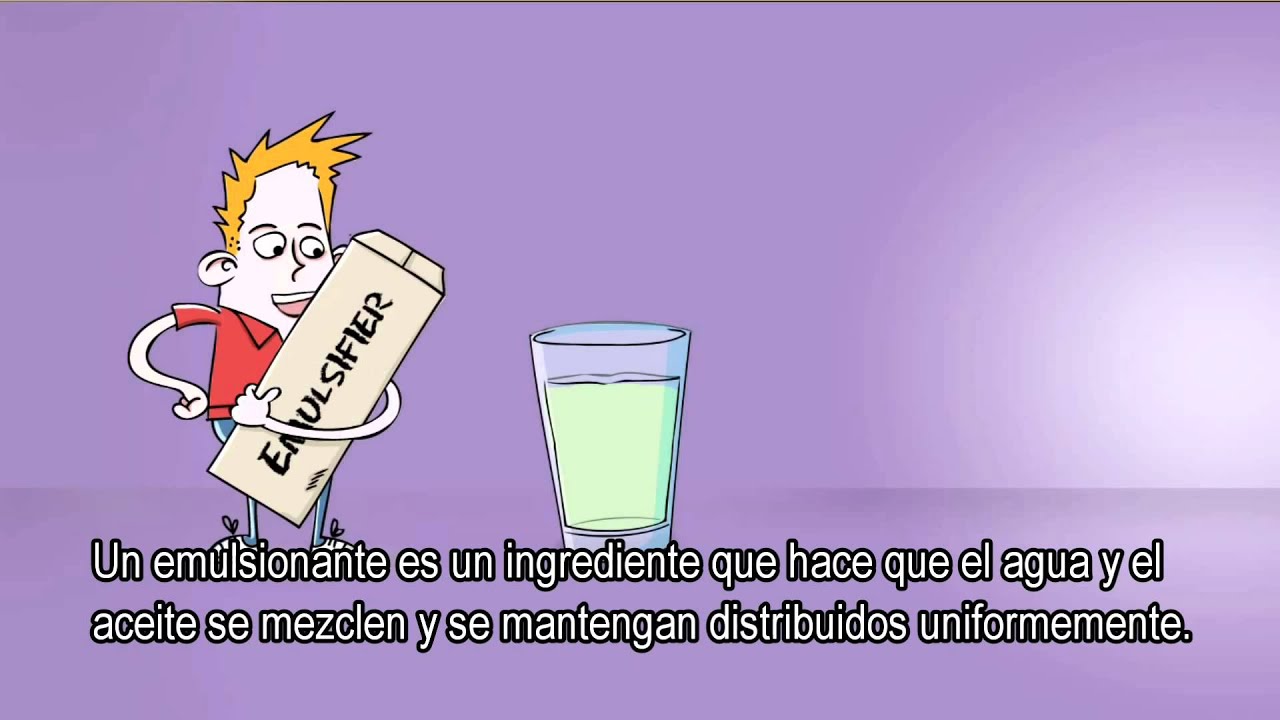 ¿Qué es un emulsionante?