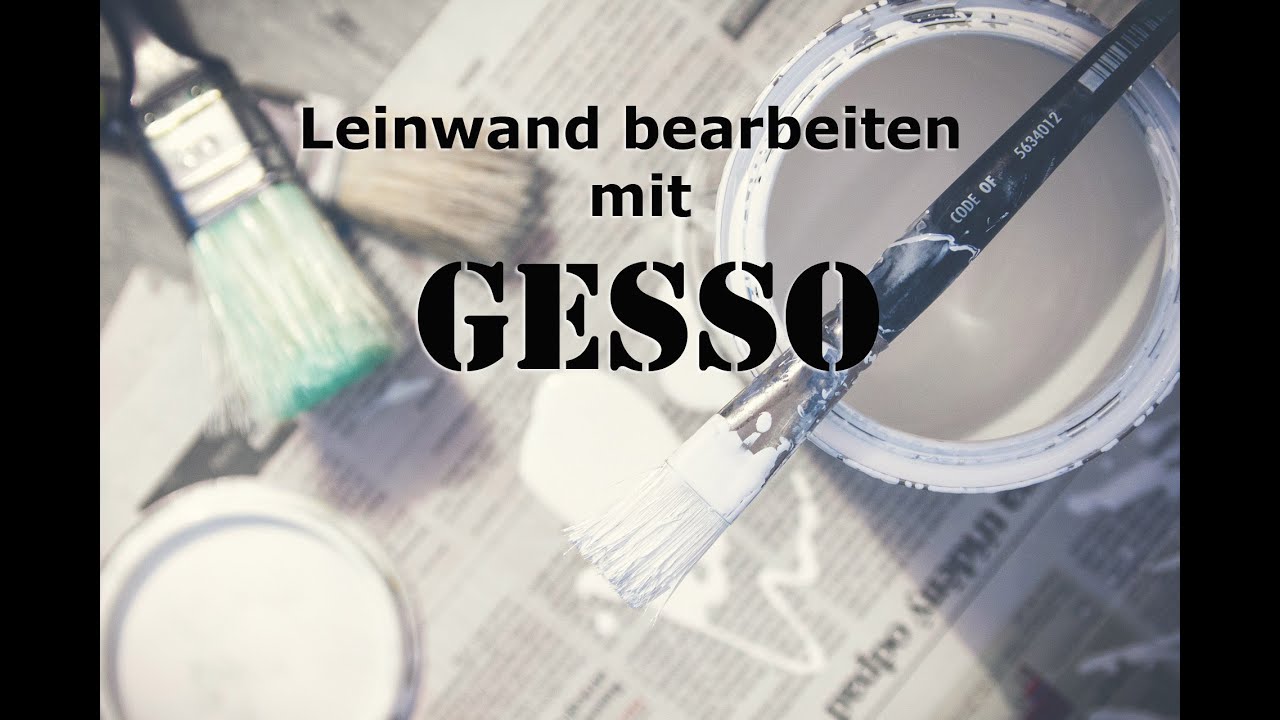 #GESSO Leinwand grundieren | Wie man es richtig benutzt