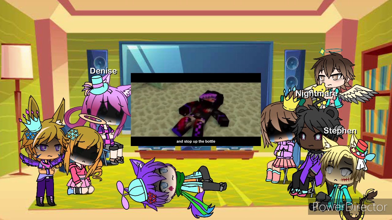 Aftons with my OCs react to Ender Wish and Wishing Dead |GLRV| Christmas and New Year Special
