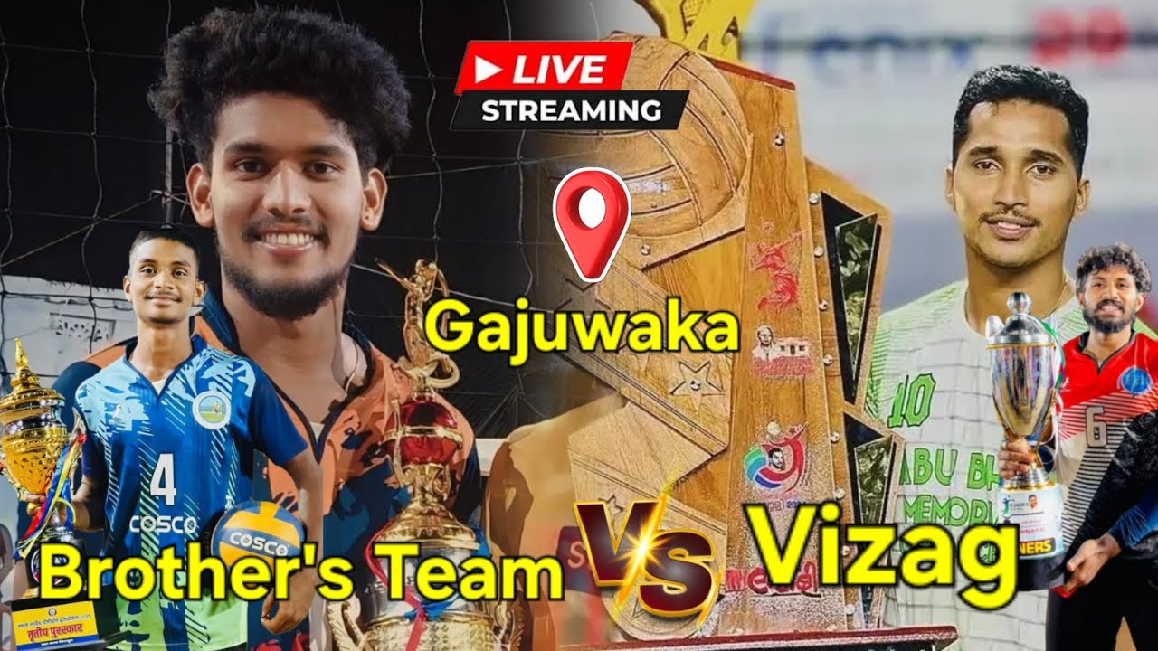 Gajuwaka Tournament | Vizag 🆚 Brothers team | #kamalvideos | Live Stream | Invitation volley tourney