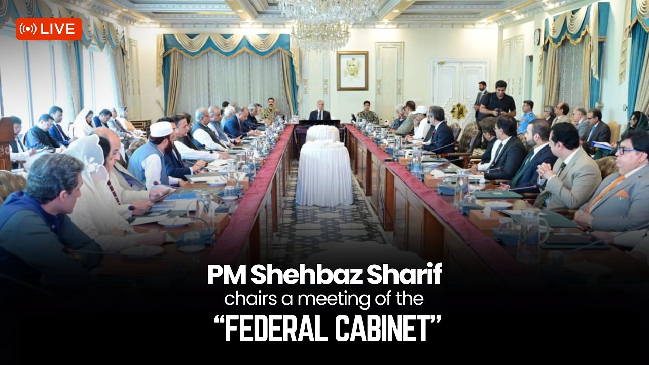 LIVE: PM Shehbaz Sharif chairs a meeting of the Federal Cabinet