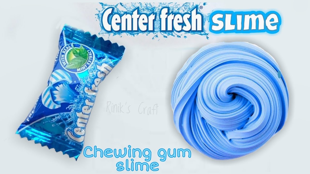 How to make chewing gum slime | DIY slime with center fresh | DIY slime at home