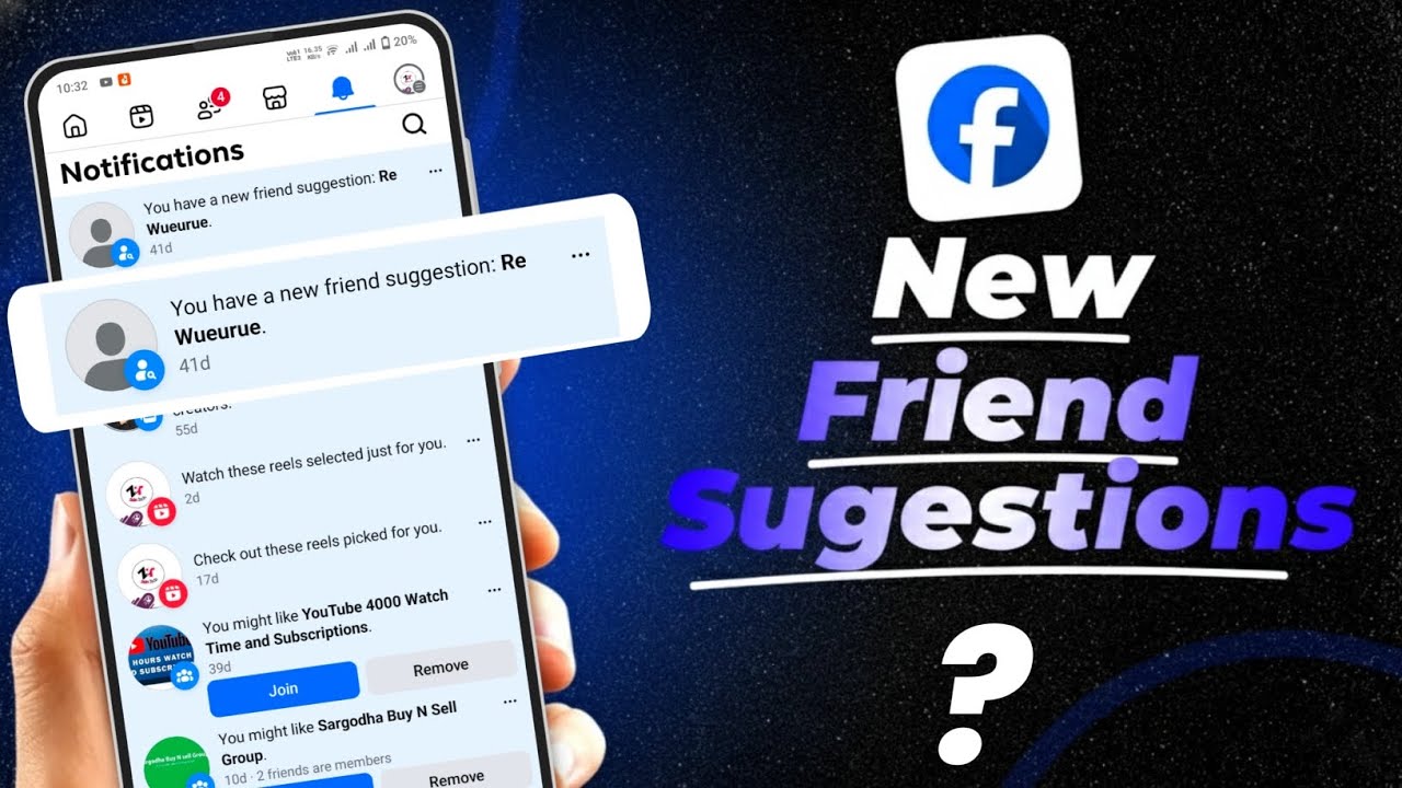 Facebook Mein Mew Friend Suggestion | You Have New Friend Suggestion Ka Matlab Kya Hota Hai