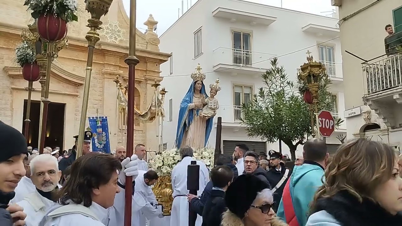 marcia Mosè banda di Castellana 22/1/2023 uscita processione madonna della Vetrana castellana Grotte