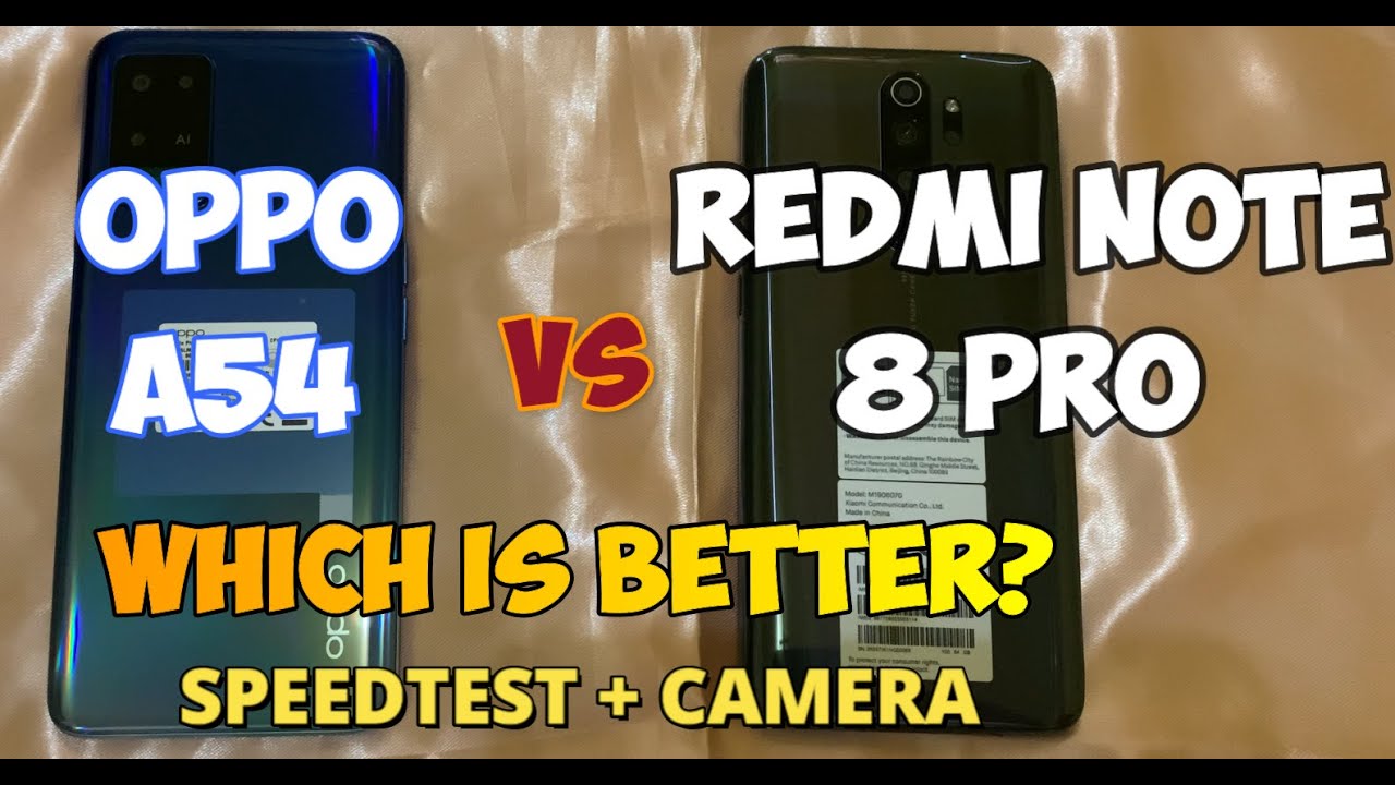 Xiaomi Redmi Note 8 Pro VS Oppo A54 (Speed Test and Camera Comparison)