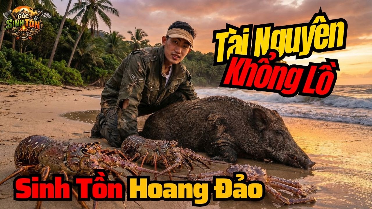 Sinh Tồn Đảo Hoang: Bẫy Được Heo Rừng V&agrave; Đại Tiệc Hải Sản Khổng Lồ