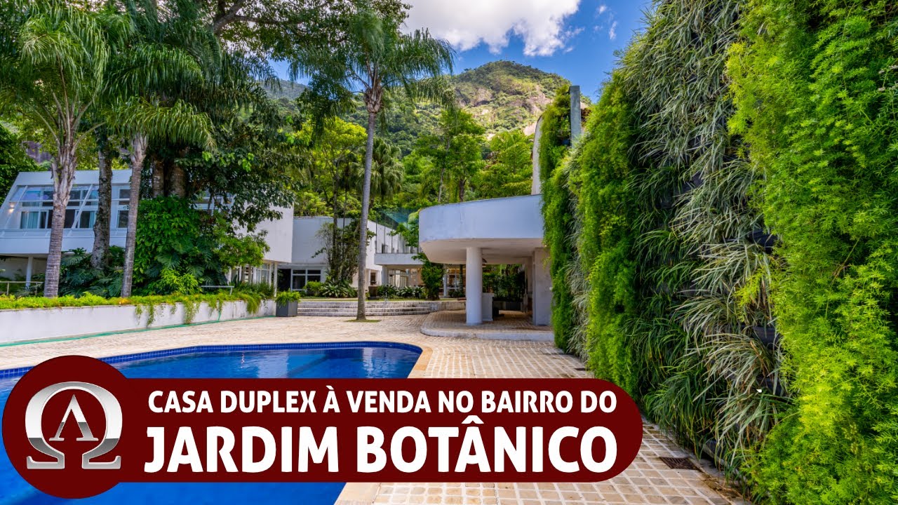 CASA DUPLEX à venda no JARDIM BOTÂNICO com PROJETO DE OSCAR NIEMEYER no Rio de Janeiro / RJ!