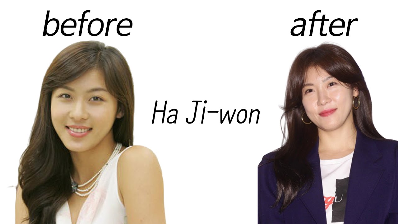 Ha Ji-won before and after