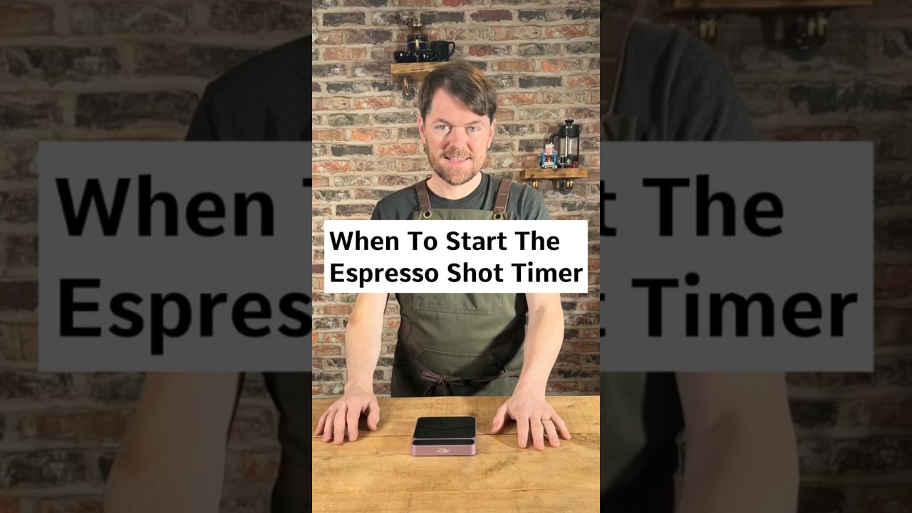 When To Start The Espresso Shot Timer #coffee #espresso #shorts
