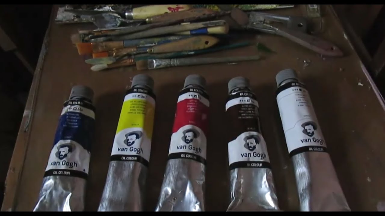 Moje farby olejne Talens van Gogh, PAINTS REVIEW!, My oil paints Talens van Gogh ENGLISH SUBTITLES