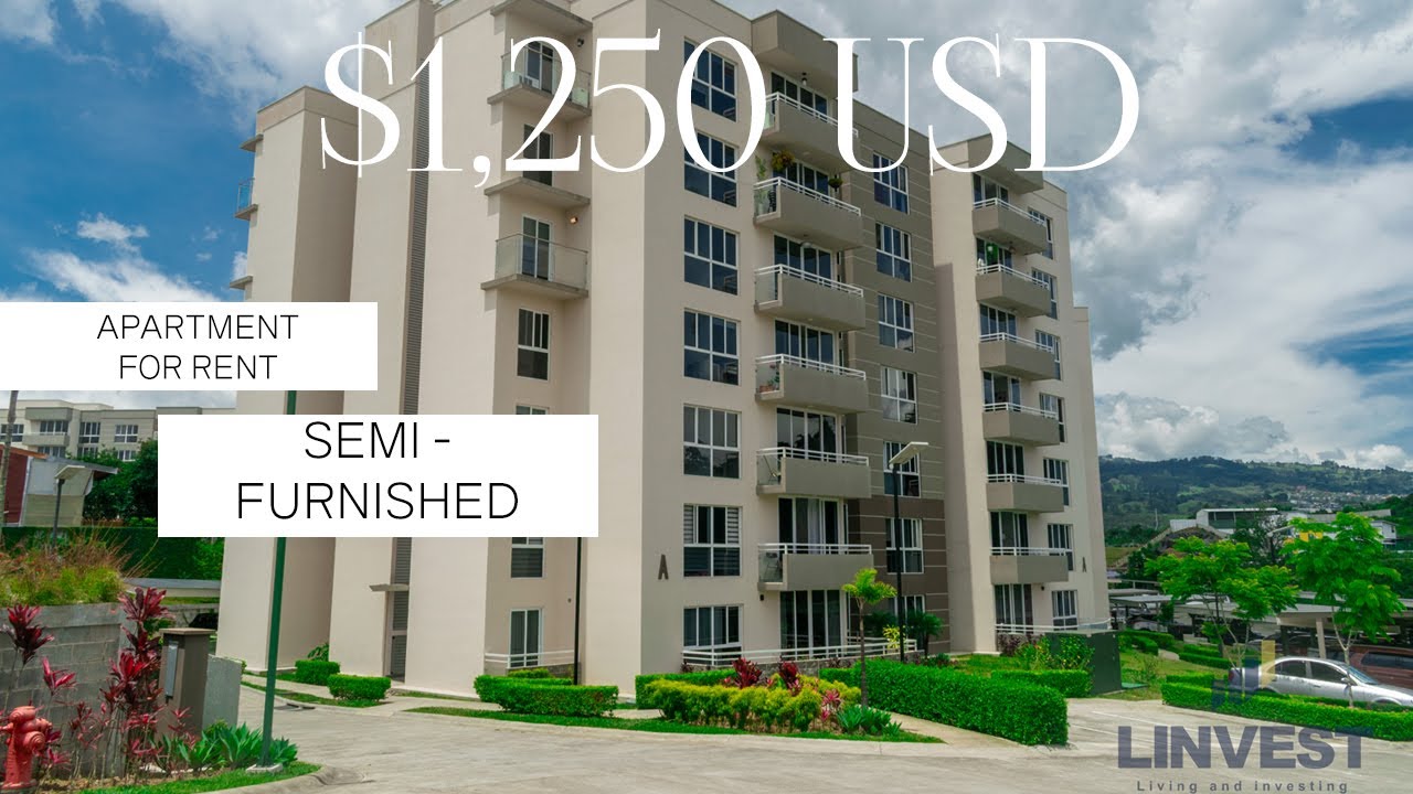 House Tour | Semi-furnished Apartment - Curridabat | FOR RENT  $1,250/month | Costa Rica Real Estate
