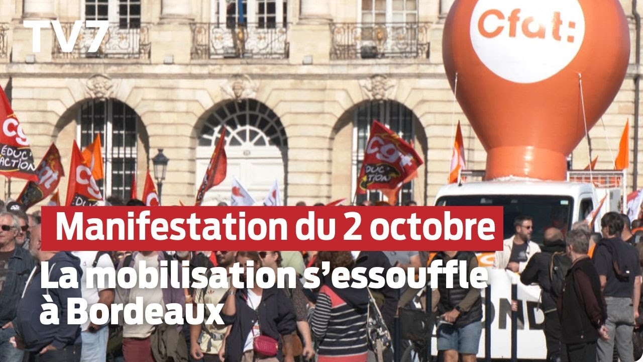 Manifestation du 2 octobre : la mobilisation s'essouffle - TV7