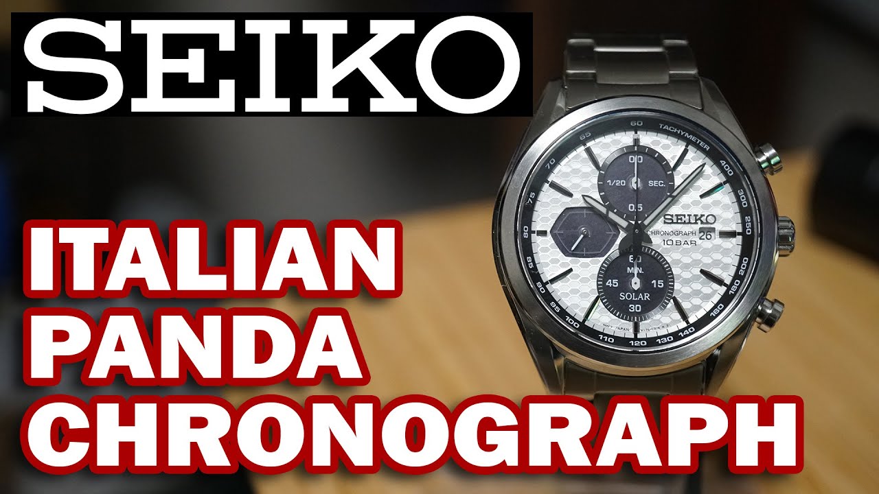 Новый хронограф Seiko Panda! | Seiko Macchina Sportiva Solar Quartz SSC769P1 Распаковка и обзор