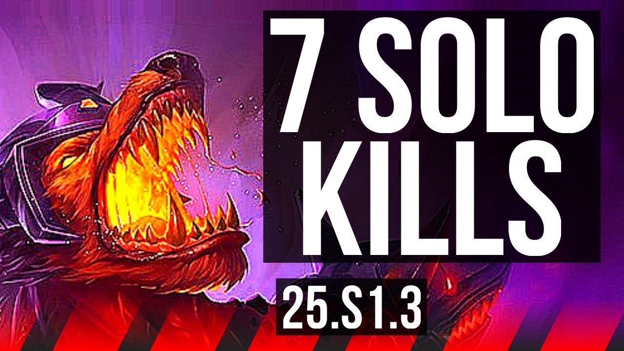 NASUS vs VAYNE (TOP) | 7 solo kills, 7/2/3, Dominating | NA Master | 25.S1.3