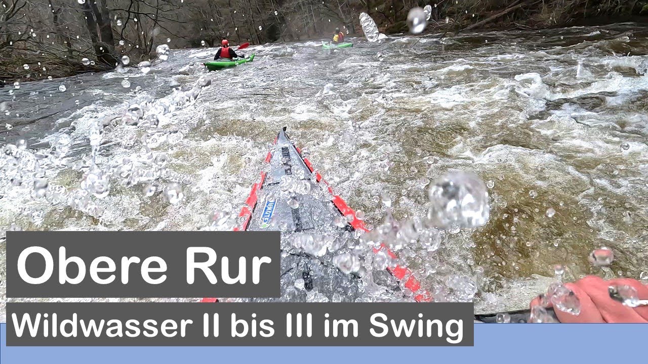 Ein Fluss, zwei Pegelstände: Wildwasser II bis III auf der Oberen Rur im Gumotex Swing