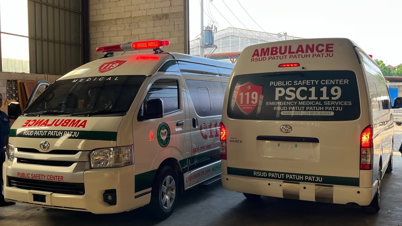 🚑🚨DELIVERY AMBULANCE EMERGENCY VIP TOYOTA HIACE RSUD PATUT PATUH PATJU LOMBOK BARAT