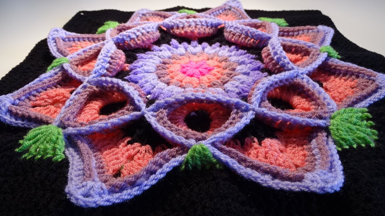 Crochet Flower 3D Granny Square 2