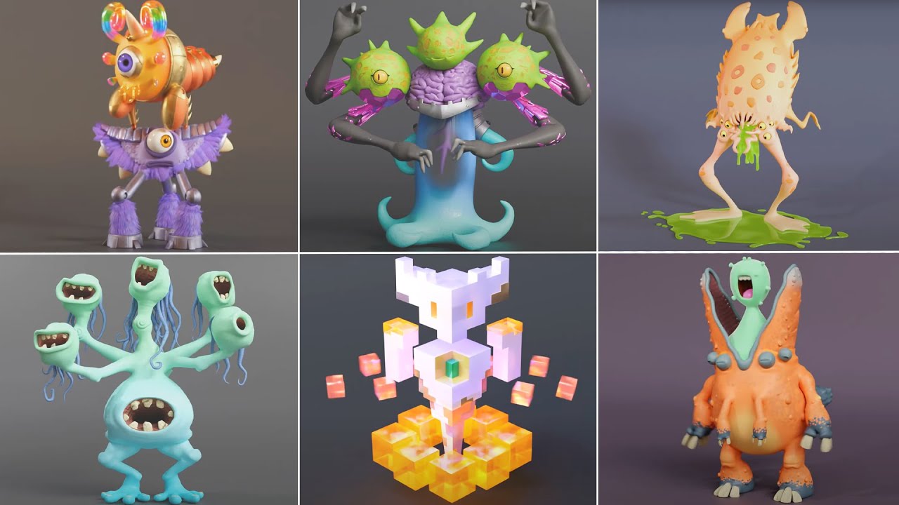 ALL Monsters Ethereal Workshop (Wave 7) 3D Version by FUNTWO | My Singing Monsters