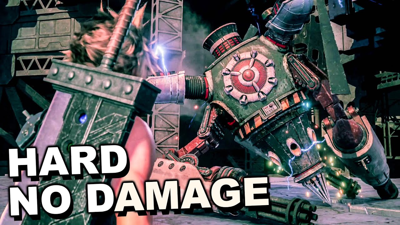 Final Fantasy 7 Remake - Vs The Valkyrie HARD (No Damage) & Materia Build