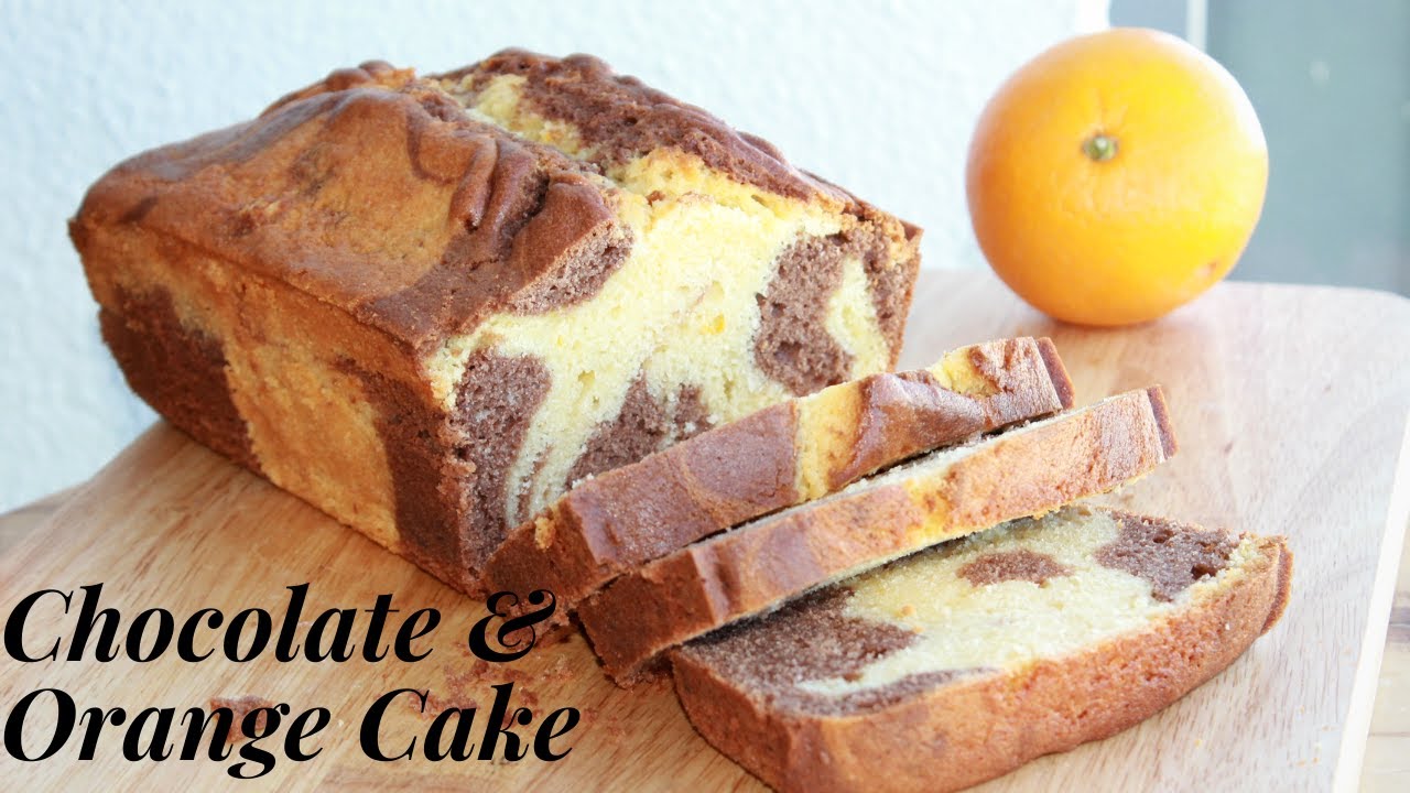 Chocolate Orange Marble Cake || Orange Chocolate Cake Recipe