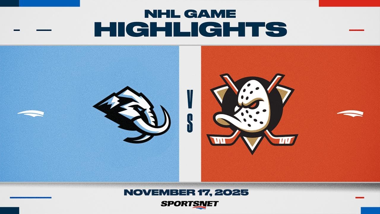 NHL Highlights | Mammoth vs. Ducks - November 17, 2025