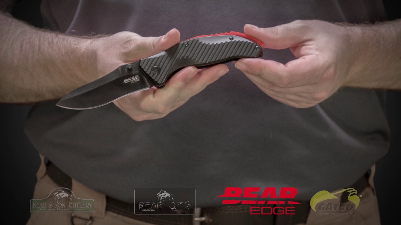 4 1/2 in. Black Aluminum Assisted Opening Sideliner Knife W/Ball Bearing Washers Model: 61103