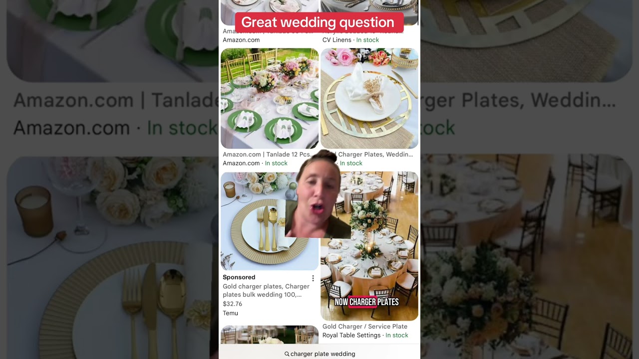 No, a charger plate is not necessary for your wedding! 