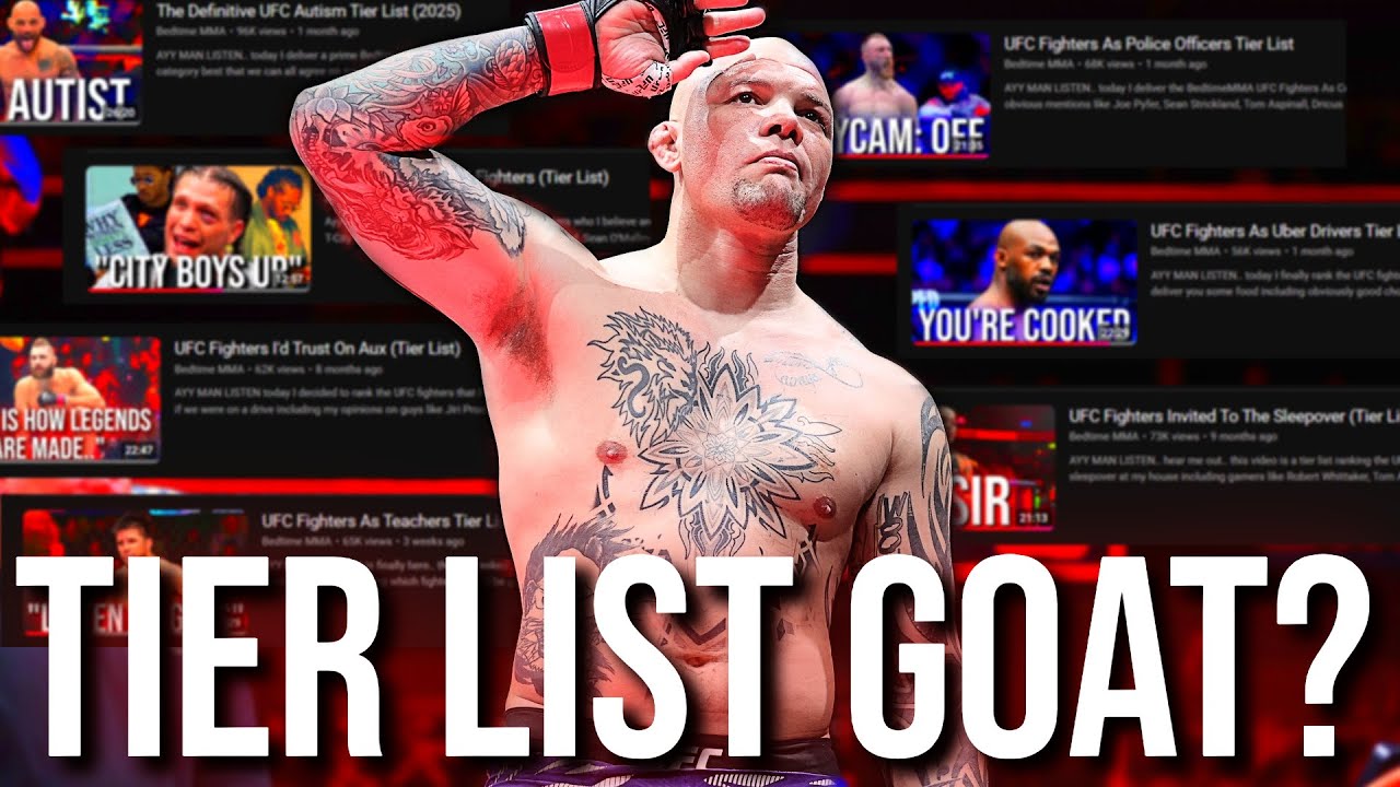 The BedtimeMMA UFC Tier List Tier List