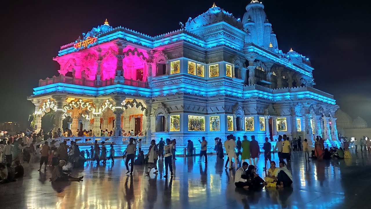 Prem Mandir Vrindavan Full Tour | Beautiful Temple of Radha Krishna #muskanvlog #youtube 