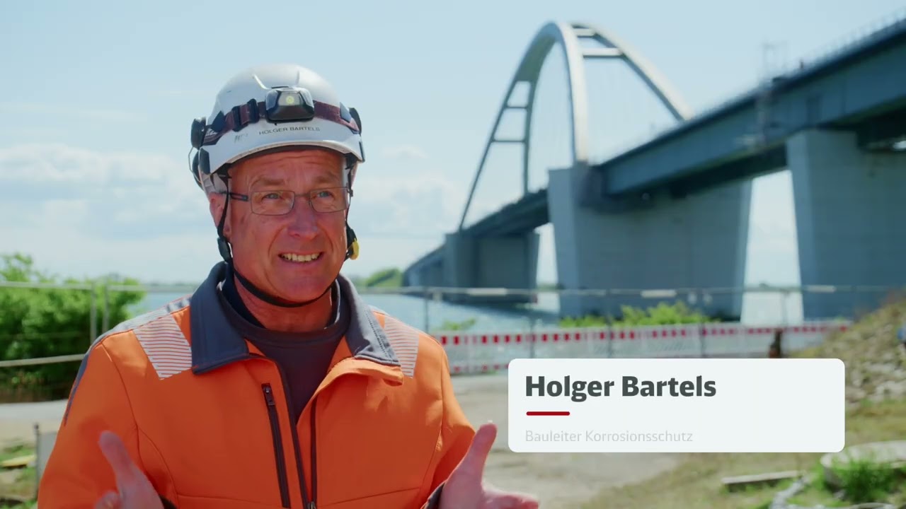 Rund um die Fehmarnsundbrücke: Sanierung der Betonpfeiler