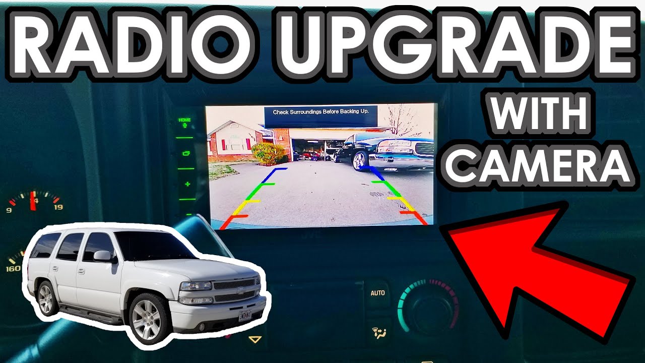 Модернизация магнитолы Double Din с камерой заднего вида для Tahoe