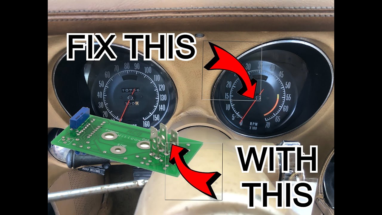 75-77 C3 Corvette Tach Board Replacement & Needle Calibration (