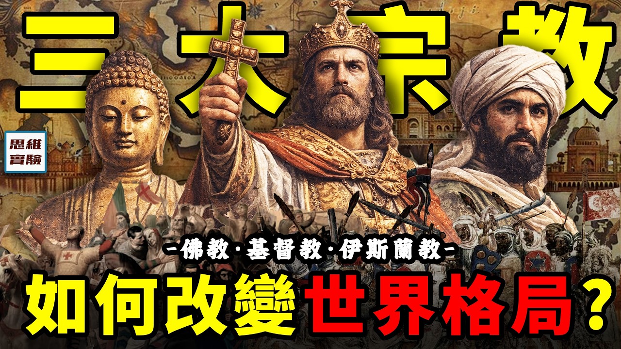 世界三大宗教150分鐘一次看懂：伊斯蘭興衰起落，天主教內部鬥爭，佛教源起｜思維實驗室&middot;合集