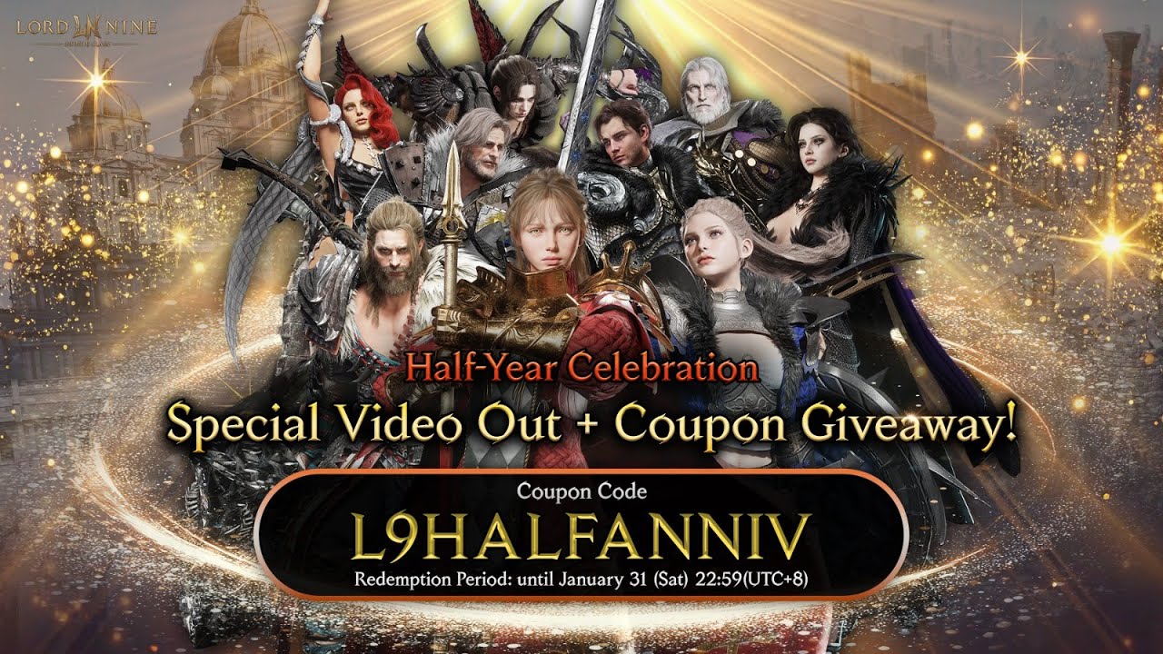 LORDNINE ll Half Anniversary Event and Coupon + 2026