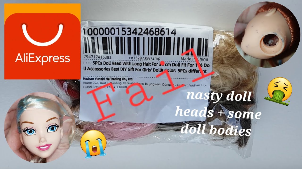 Not so lucky doll finds from Aliexpress – Barbie & Disney doll heads plus some bodies