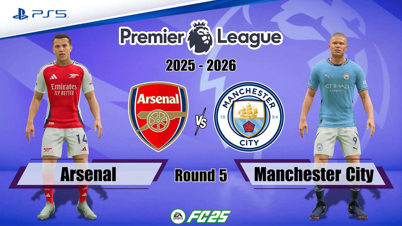 Arsenal vs. Manchester City Ft. Gyokeres | Premier League 25/26 | Full Match | FC 25 - PS5™[4K]