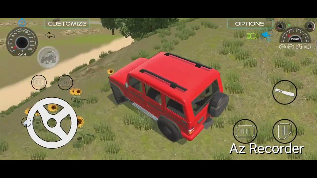 Mahindra Bolero Car Drive Modified Rad colour Indian Vehicle Simulator Game 3d Android Gameplay 