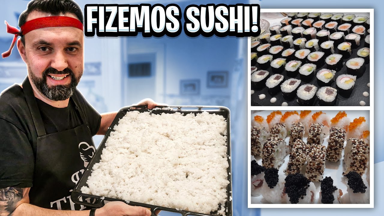 FIZEMOS SUSHI EM CASA! - FAMILIA QUARESMA