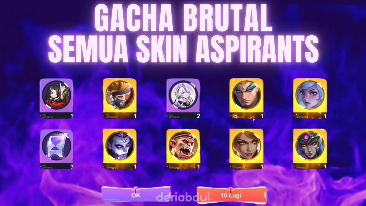 I BRUTALLY GACHAED ALL THE NEWEST ASPIRANT SKINS PHASE 1