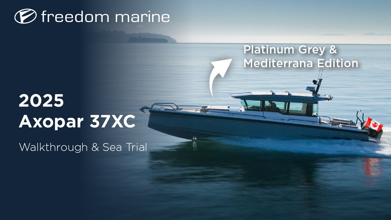 2025 All-New Axopar 37 Brabus Platinum Grey – Walkthrough & Sea Trial POV
