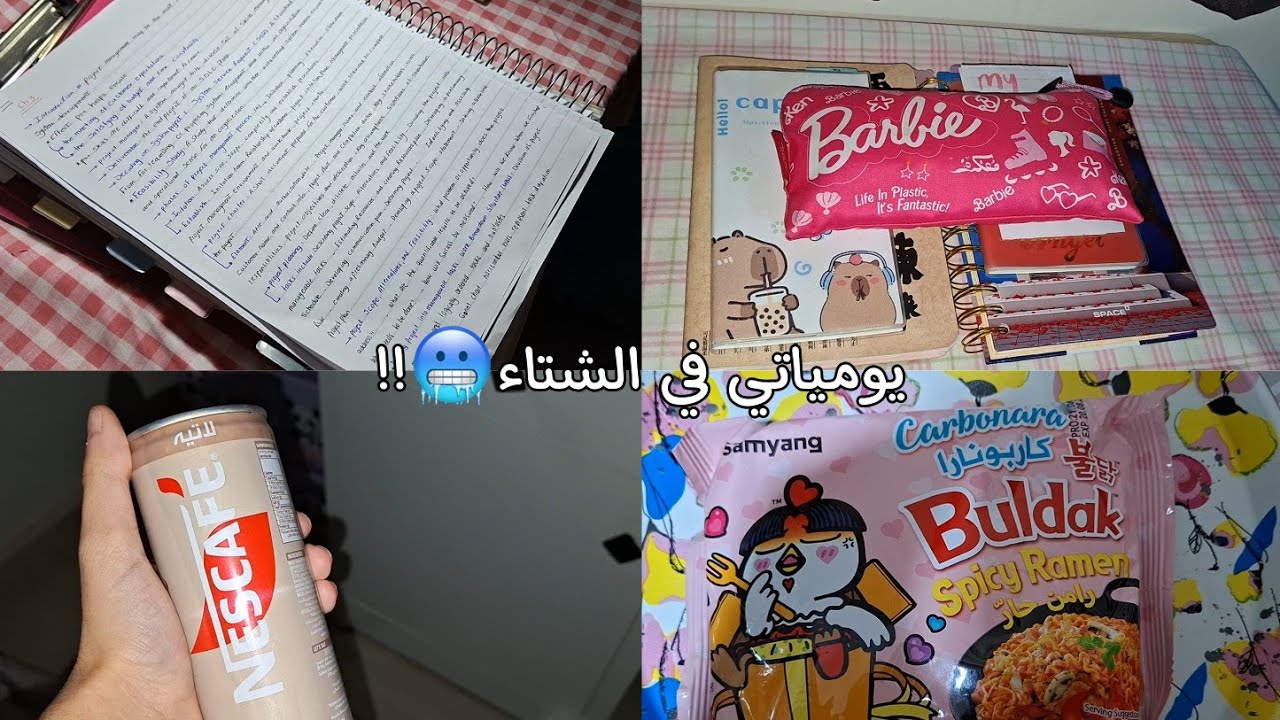 يومياتي في الشتاء🥶🤎☁️، اول فيديو في سنه 2026!! 