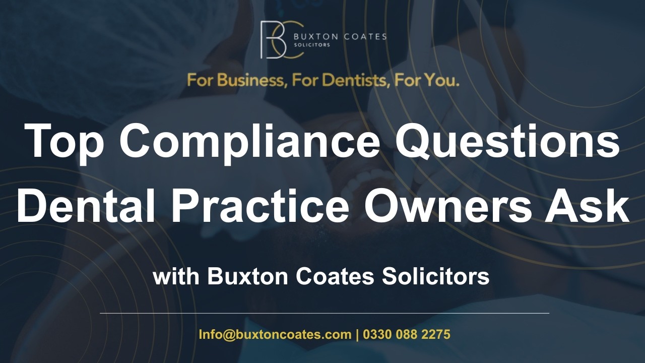 Top Dental Compliance Questions Answered | CQC Inspections Made Simpler