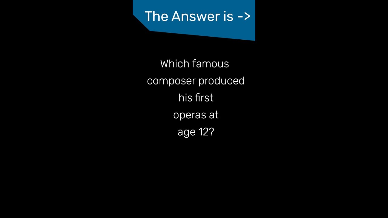 Which famous composer produced his first operas at age 12?