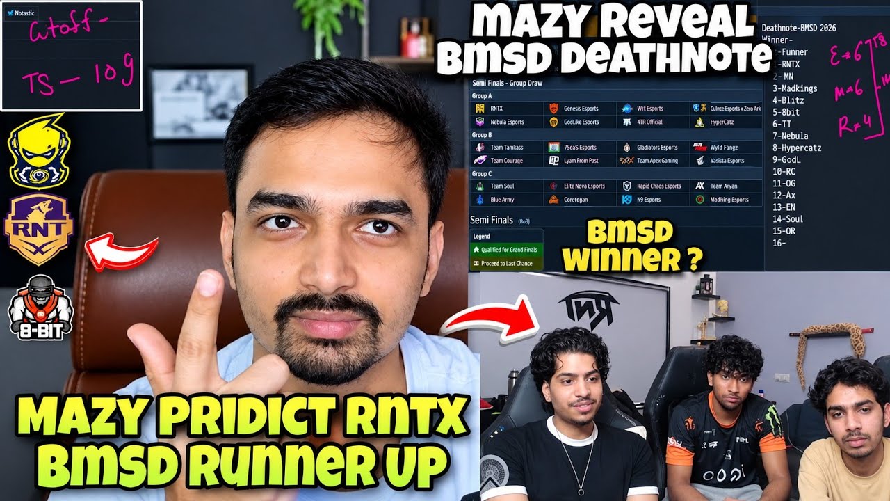 Mazy Pridict Bmsd Runner-up RNTX 🤔 Mazy Reveal BMSD DeathNote 😲 Bmsd Final Cutoff 🚨 Bmsd Winner 🏆 