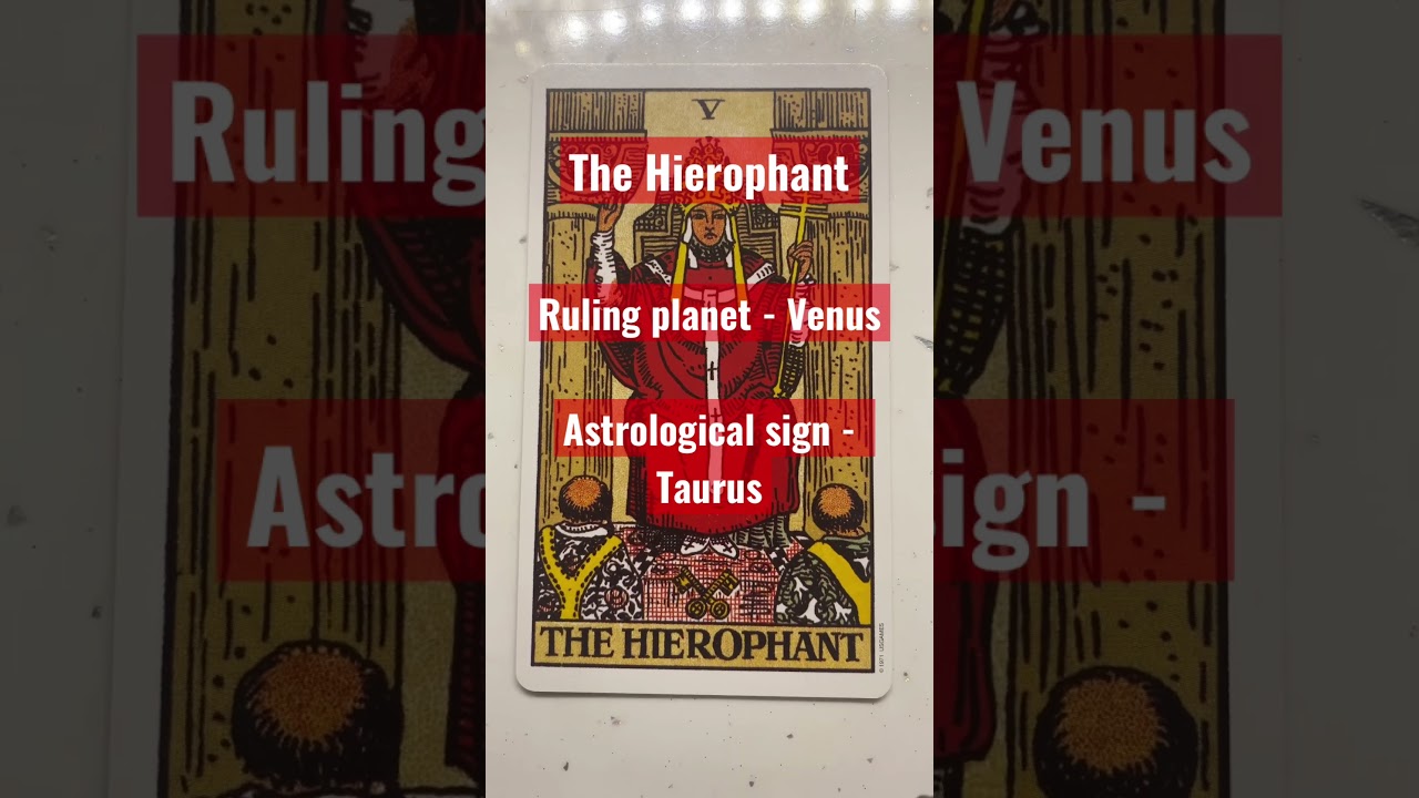 Taurus ♉️ The Hierophant #shorts #timeless #tarot #learntarot #tarotlessons #taurus #cardmeanings
