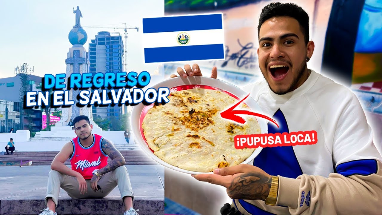 ASÍ FUE MI REGRESO A EL SALVADOR 🇸🇻😱 *PROBANDO LA PUPUSA LOCA* /  Peruano en El Salvador